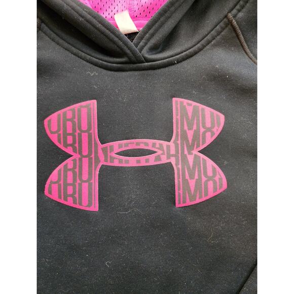 Under Armour Girl's Xlarge Black Hoodie Sweatshirt - Picture 2 of 4